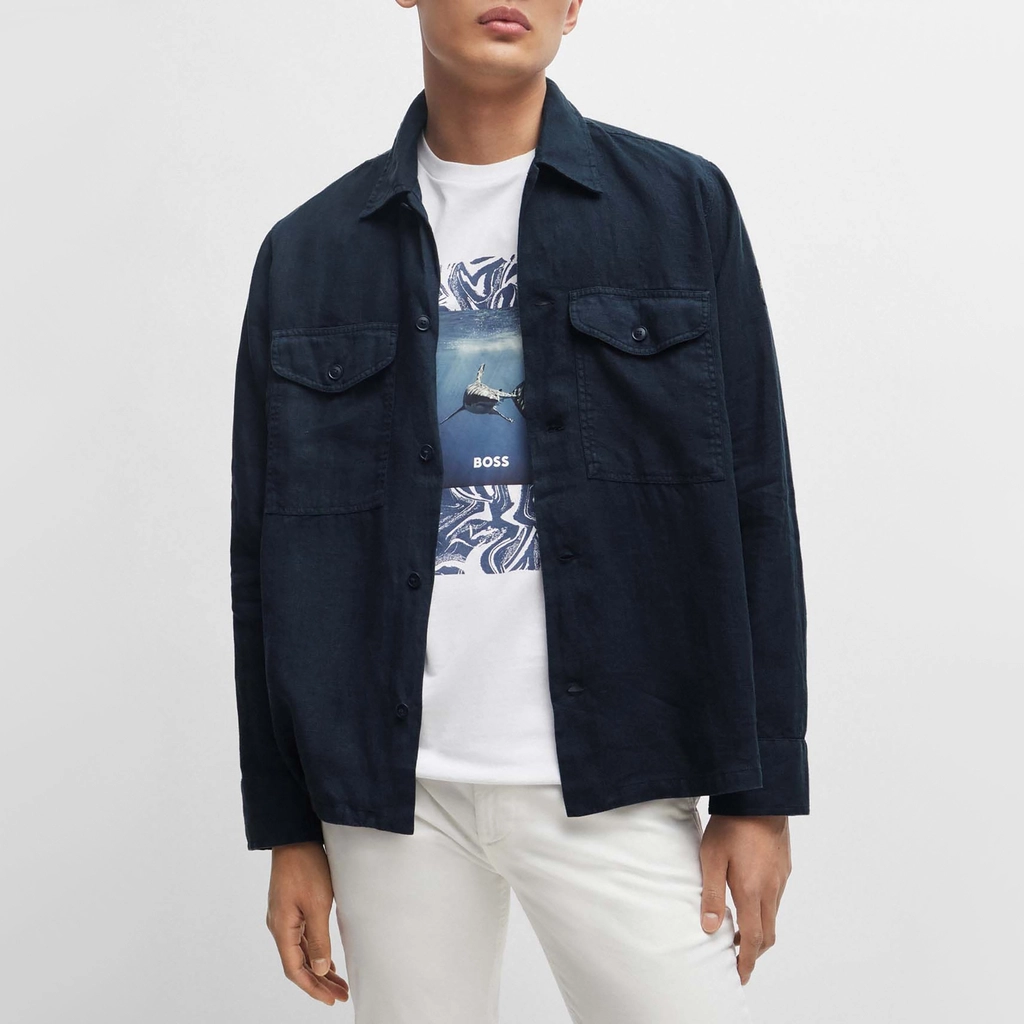Hugo Boss Lovel Linen Overshirt - S